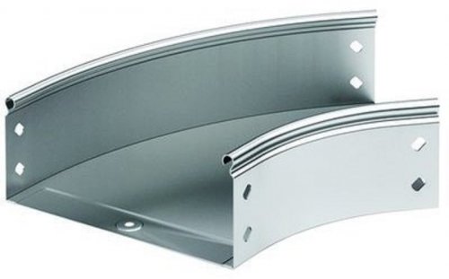 Угол для лотка горизонтальный без крышки DKC S5 Combitech CPO45 45град. 400х100 с креплением картинка